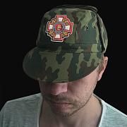 Армейская кепка термонаклейка Потомственный казак (Камуфляж)