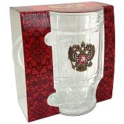 Пивная кружка с гербом РФ