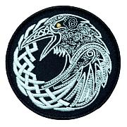 Нашивка Ворон (8х8 см)