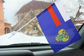 Флажок в машину с присоской с флагом МВД России
