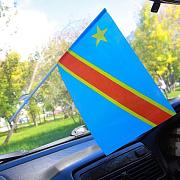 Флажок в машину с присоской Демократической республики Конго