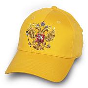 Мужская кепка Герб России (Желтая)