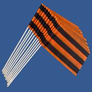 Флажок настольный Георгиевский флаг (10 штук)