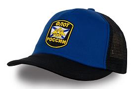 Военная сетчатая Кепка с вышивкой Флот России (Сине-черная)