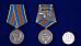 Медаль в бархатистом футляре За службу в ВДВ серебряная 11