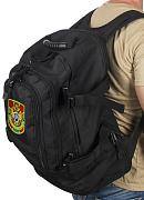 Универсальный рюкзак с вышитым шевроном Пограничных Войск   (Черный)