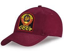 Мужская кепка с вышивкой Рожден в СССР (Рубиновая)