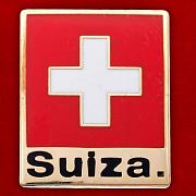 Значок Швейцарский флаг (zn-678)