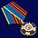 Медаль ФСО России За отличие при выполнении специальных заданий в наградной коробке с удостоверением в комплекте 6