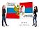 Флаг Братство народов: Россия – Сербия 3