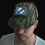 Армейская кепка с вышитой летучей мышью Спецназа ГРУ (Камуфляж)
