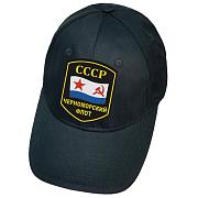 Военная кепка с вышивкой Черноморский флот СССР (Тёмно-синяя)