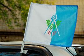 Флаг на машину с кронштейном Ижевска