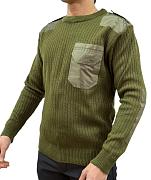 Армейский вязаный свитер (Зеленый)