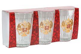 Подарочный набор стаканов с гербом России