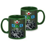 Кружка бойцы ВДВ (Зеленая)