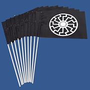 Набор флажков Черное солнце (10 штук)