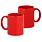 Кружка керамическая (Красная) 1