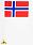 Флажок настольный Норвегии 1