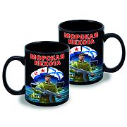 Кружка Морская пехота (Черная)