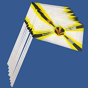 Флажок настольный Флаг Радиационной и химической защиты (10 штук)