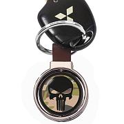 Двухсторонний Брелок для ключей Каратель (Коричневый)