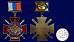Знак в бархатистом футляре За службу России (красный) 10