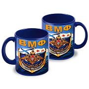 Кружка С нами Бог и Андреевский флаг (Синяя)