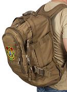 Универсальный рюкзак с вышитым шевроном Пограничных Войск   (Камуфляж Coyote)