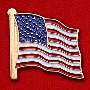 Значок Флага Соединённых Штатов Америки (zn-714)