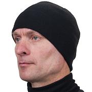 Чёрная мужская шапка