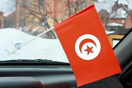 Флажок в машину с присоской Туниса