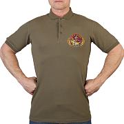 Поло - футболка с термотрансфером Охотник (Хаки)