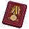 Медаль 250 лет Генеральному штабу ВС РФ в наградной коробке с удостоверением в комплекте 7