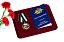 Медаль в бордовом футляре Спецназа ВМФ Ветеран 1