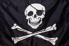 Флаг Пират с повязкой
