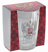 Подарочный стакан с гербом России