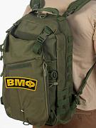 Военный рейдовый рюкзак с нашивкой Военно-морской флот (Хаки-олива)