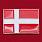 Значок Флаг Дании прямой  1