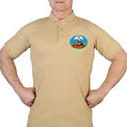 Поло - футболка с термотрансфером ВДВ (Песок)