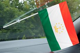 Флажок в машину с присоской Таджикистана