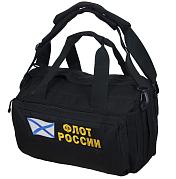 Армейская сумка-рюкзак Флот России (Черный)