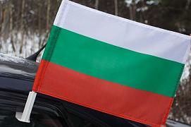 Флаг на машину с кронштейном Болгария