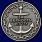 Медаль в бархатистом футляре ВМФ За верность флоту 7