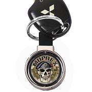 Двухсторонний Брелок для ключей Морпех (Черный)