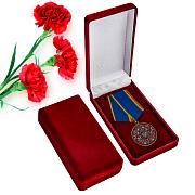 Медаль в бархатистом футляре За заслуги в обеспечении экономической безопасности ФСБ РФ