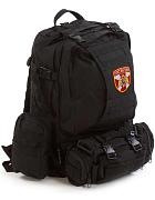 Штурмовой армейский рюкзак с нашивкой Росгвардия (Черный)