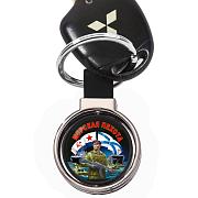 Двухсторонний Брелок для ключей Морская пехота (Черный)