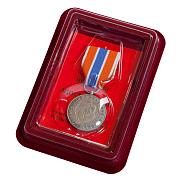 Медаль Участнику чрезвычайных гуманитарных операций МЧС в наградной коробке с удостоверением в комплекте