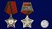 Знак в бархатистом футляре Афганская слава 10